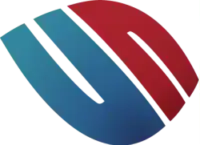 Riverside Coffee Shop logo with blue and red coffee beans design.